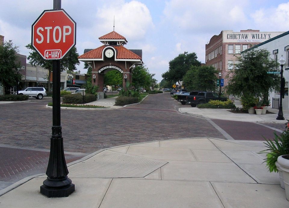 Downtown Winter Garden on the West Orange Trail in Florida