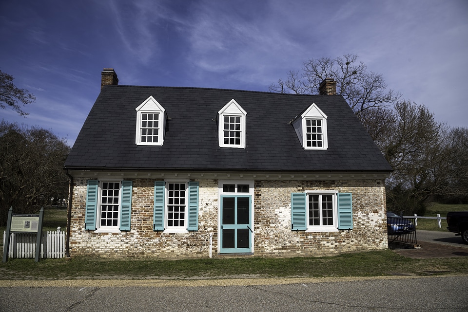 Old Colonial House in Yorktown, Virginia