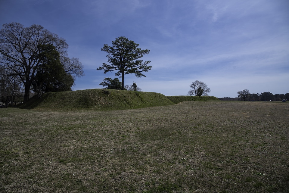 Trenches and Landscape in Yorktown, Virginia