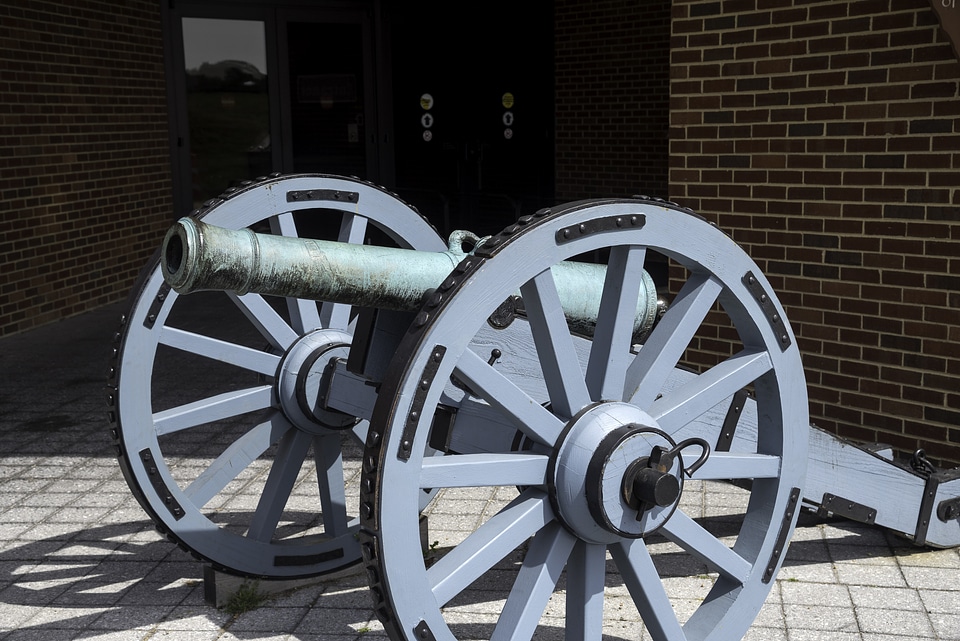 Cannon outside the visitor's Center Yorktown, Virginia