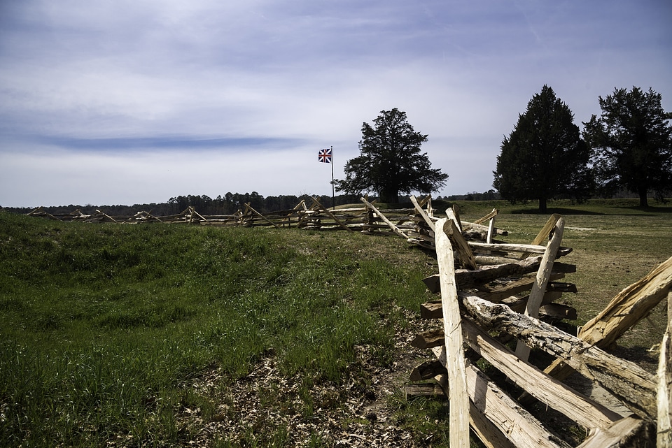Barricades in front of the British Position at Yorktown, Virginia