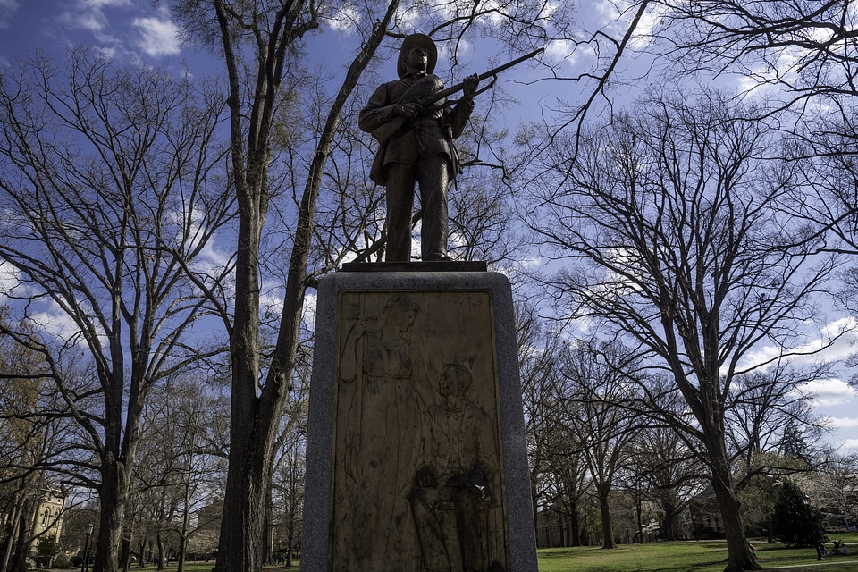 Statue on the Quad at UNC Chapel Hill, North Carolina