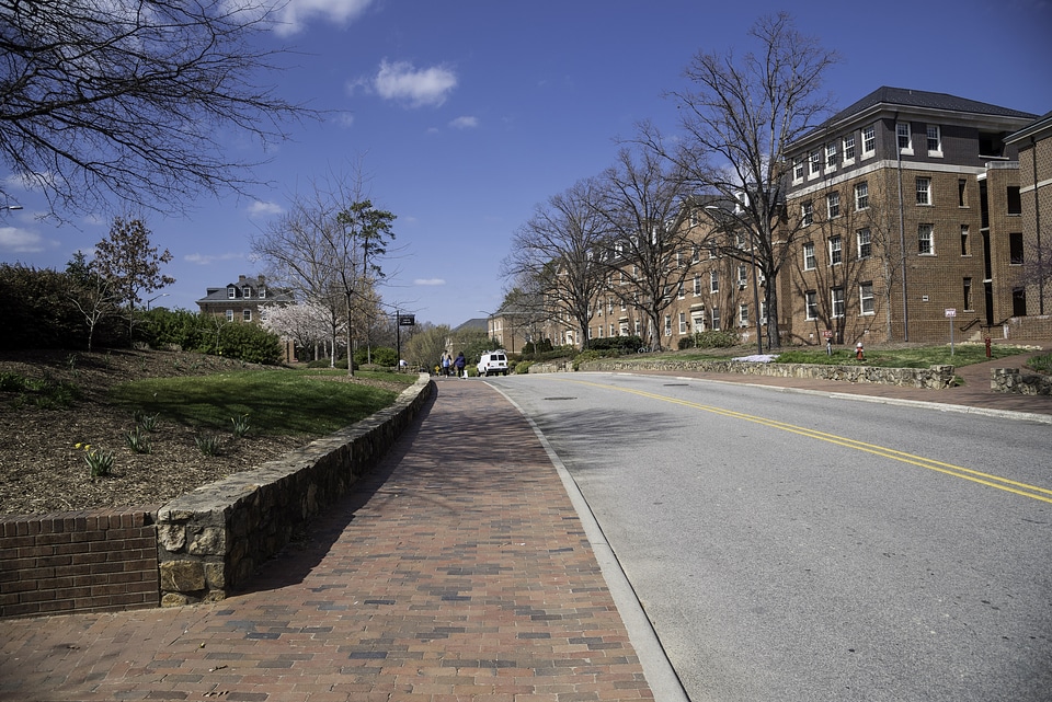 Road on the Campus of UNC Chapel Hill, North Carolina