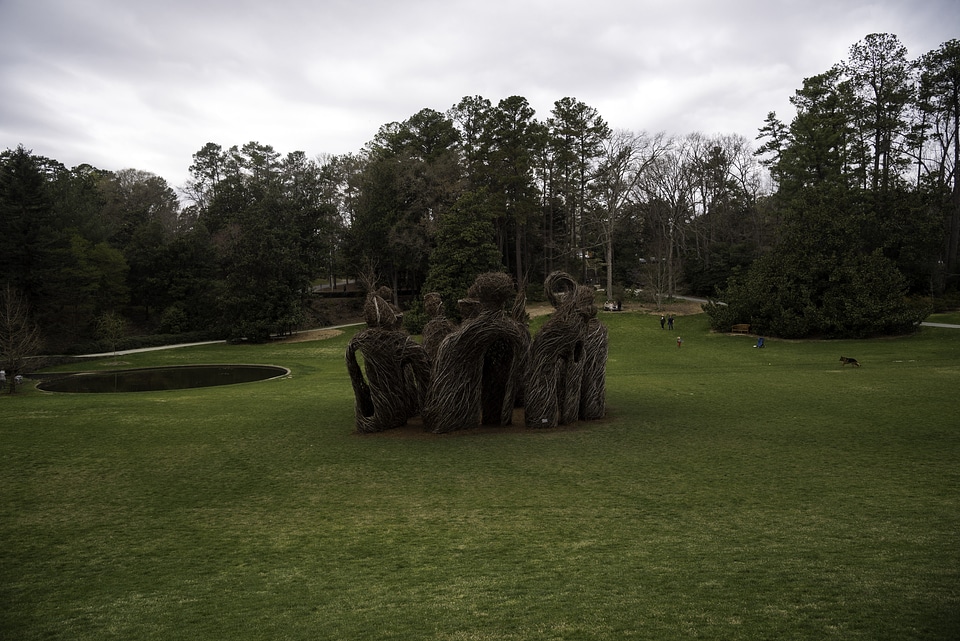 Strange structure in the middle of the Duke Gardens in Durham, North Carolina