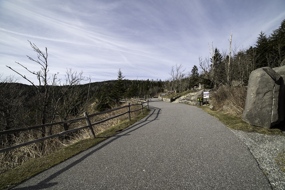 Clingman's Dome Trail Path in Great Smoky Mountains National Park, Tennessee
