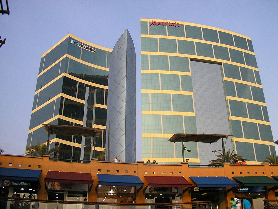 Hotel Marriott building in Lima, Peru