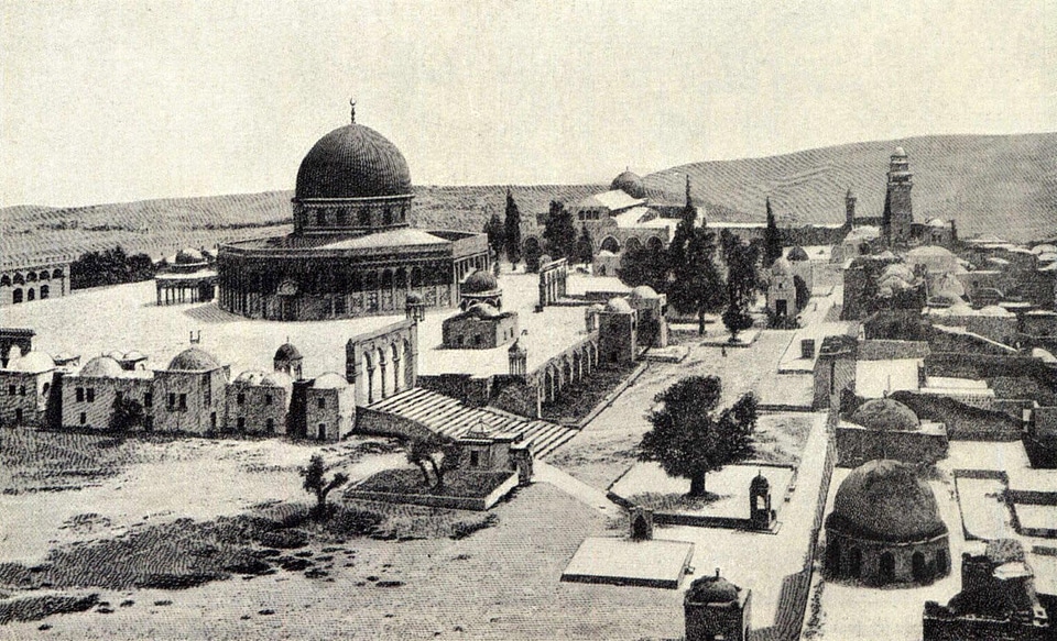 Solomon temple as of before 1910 in Jerusalem, Israel