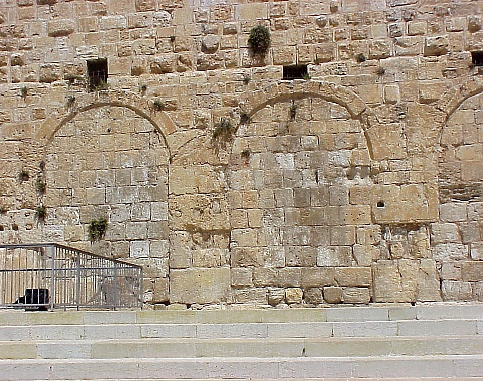 Eastern Huldah Gate of the Temple Mount in Jerusalem, Israel
