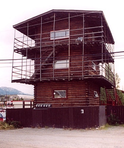 Three-story log skyscraper in Whitehorse, Yukon Territory