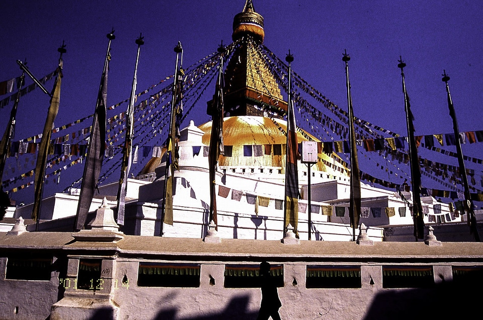 Boudhanath building in Kathmandu, Nepal