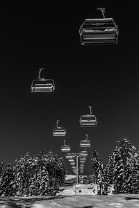 Ski Lifts in Skigebiet Zettersfeld Osttirol Lienz, Austria photo