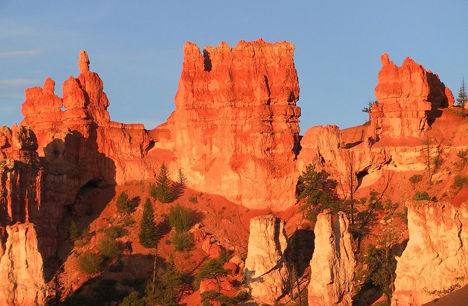 Hoodoos sediment formation in Bryce Canyon National Park, Utah