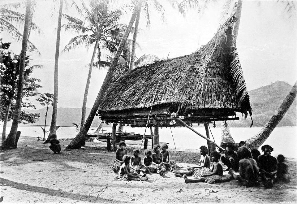 Natives at Mairy Pass in New Guinea in 1885