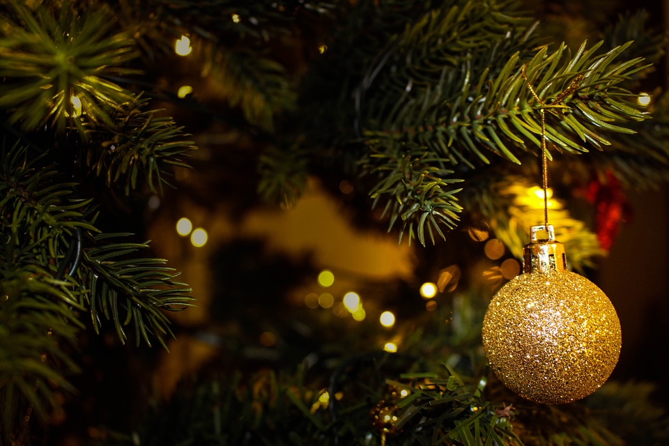 Golden Tree Christmas Ornament 