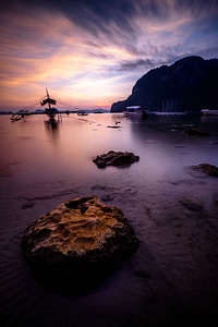 Watercraft in the Bay at El Nido, Philippines