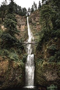 Multnomah Falls scenery in Oregon photo