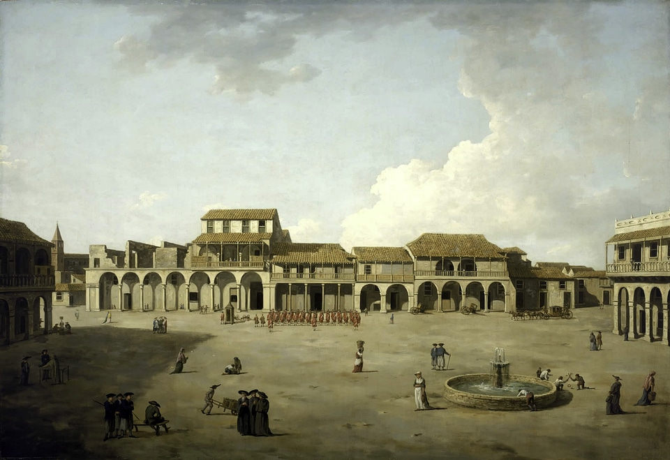 The Piazza in Havana, Cuba, in 1762