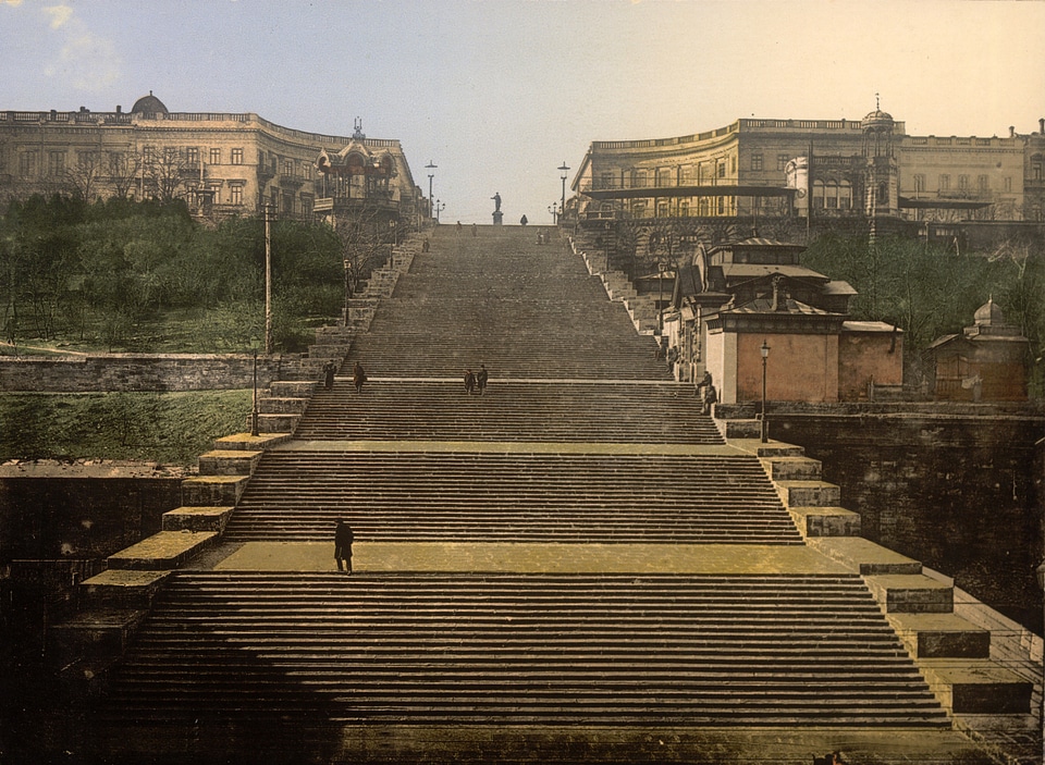 142-metre-long Potemkin Stairs in Odessa, Ukraine
