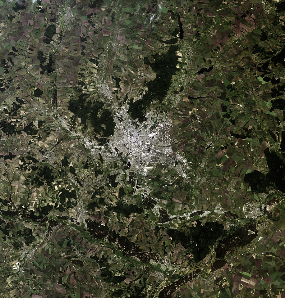 Satellite Image of Kharkiv, Ukraine