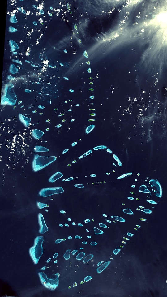 Satellite Image of the Maldives
