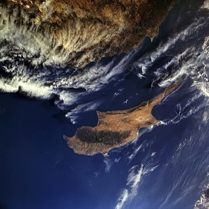 Satellite Image of Cyprus photo