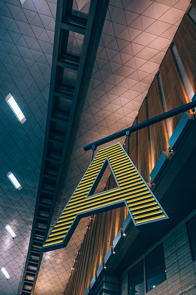 Building and Interior Sign in Doha, Qatar photo