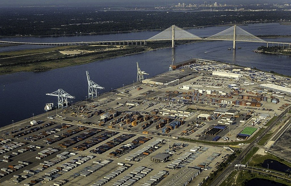 Blount Island Marine Terminal in Jacksonville, Florida