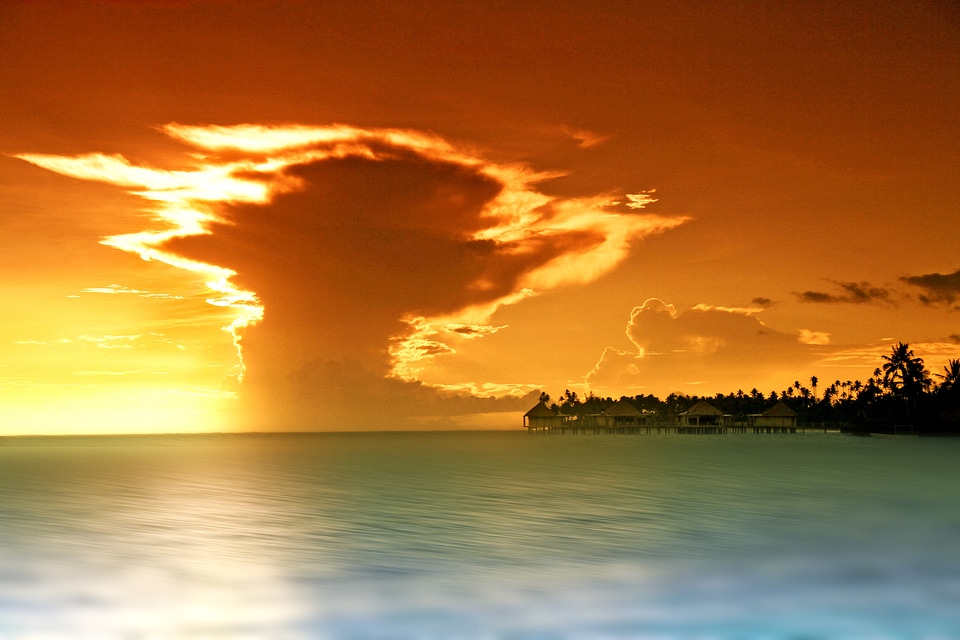 Evening samoa sunset