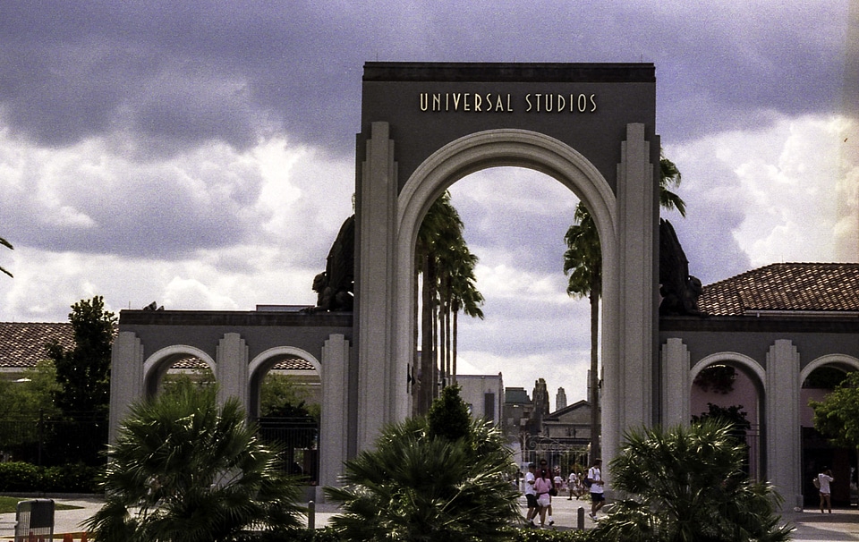 The original entrance to the theme park at Universal Studios in Orlando, Florida