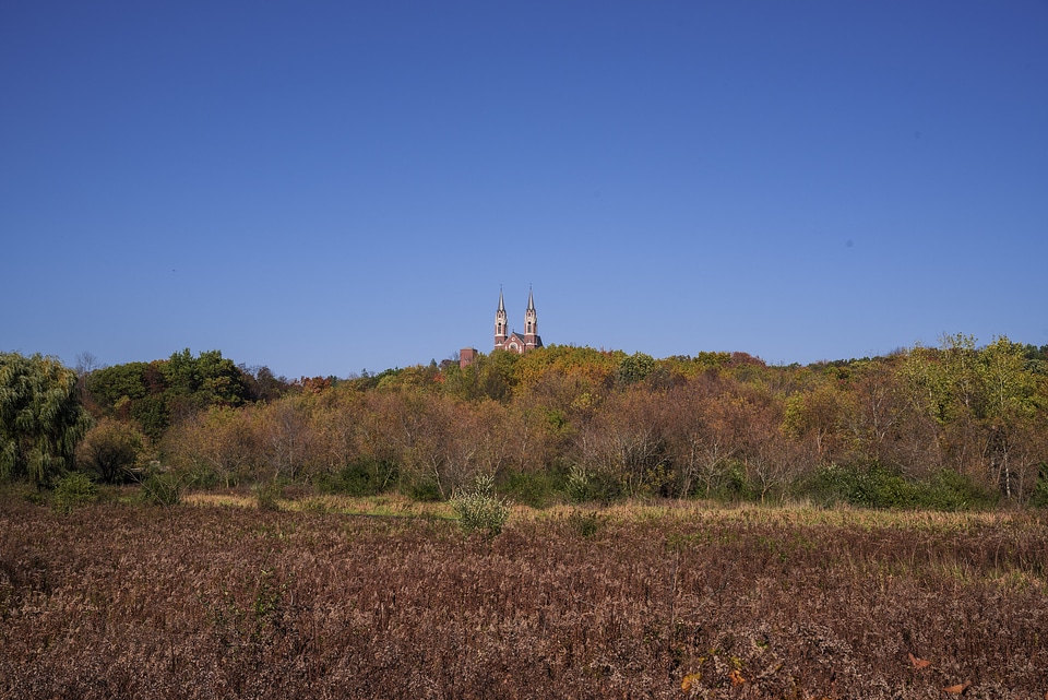 Cathedral on top of the hill at Holy Hill, Wisconsin