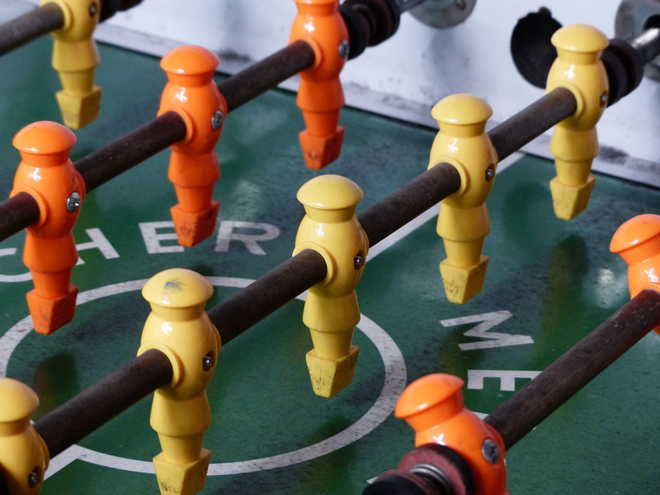 Kicker foosball table kicker box