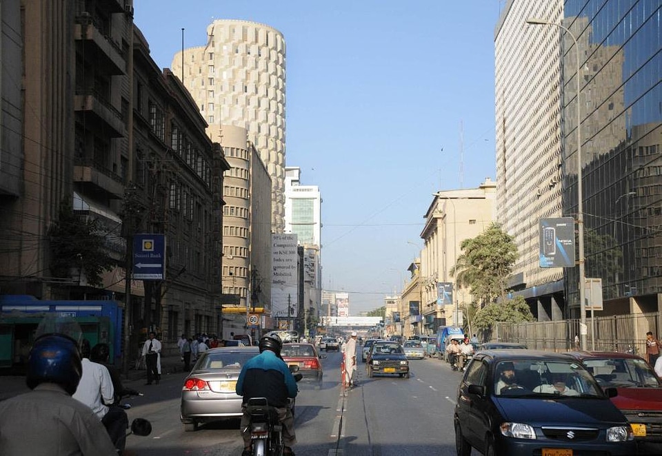 Karachi's financial Center in Karachi, Pakistan