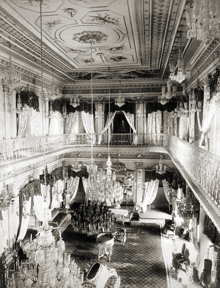 Drawing Room of Chowmahela Palace in Hyderabad, India
