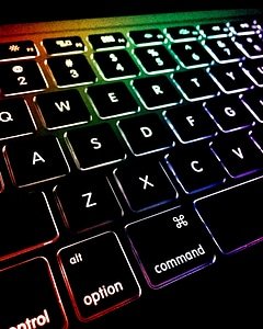 Macbook keyboard photo