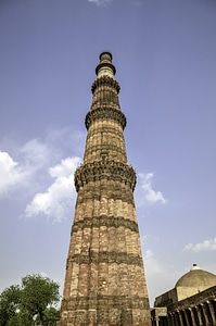 Minaret tower in Delhi, India photo