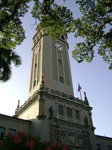 Main tower of the University of Puerto Rico in San Juan photo