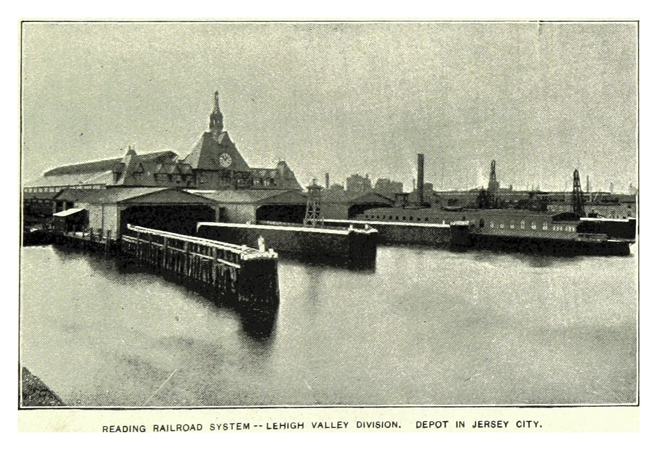Ferry docks at the Communipaw Terminal in Liberty State Park in Jersey City, New Jersey