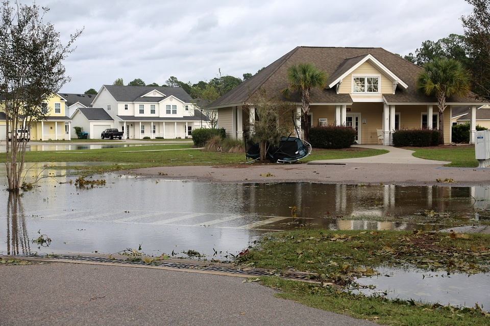 Hurricane Matthew Damage near Laurel Bay, South Carolina