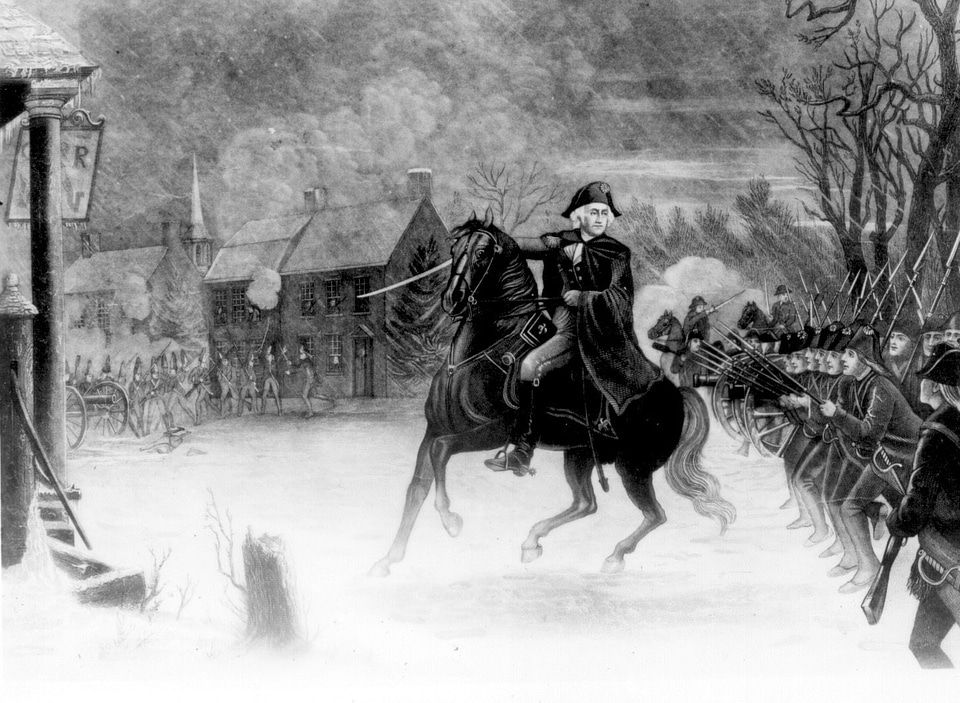 George Washington at the Battle of Trenton, New Jersey photo