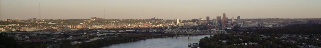 Cincinnati, Ohio skyline from Mount Echo Park