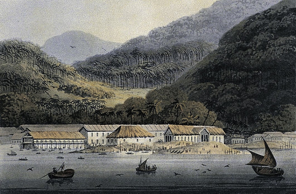 George Town in 1811, Panoramic View in Malaysia