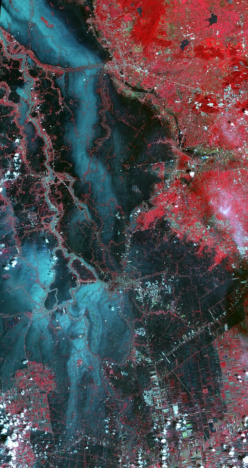 Satellite Image of Thailand Flooding in 2011 