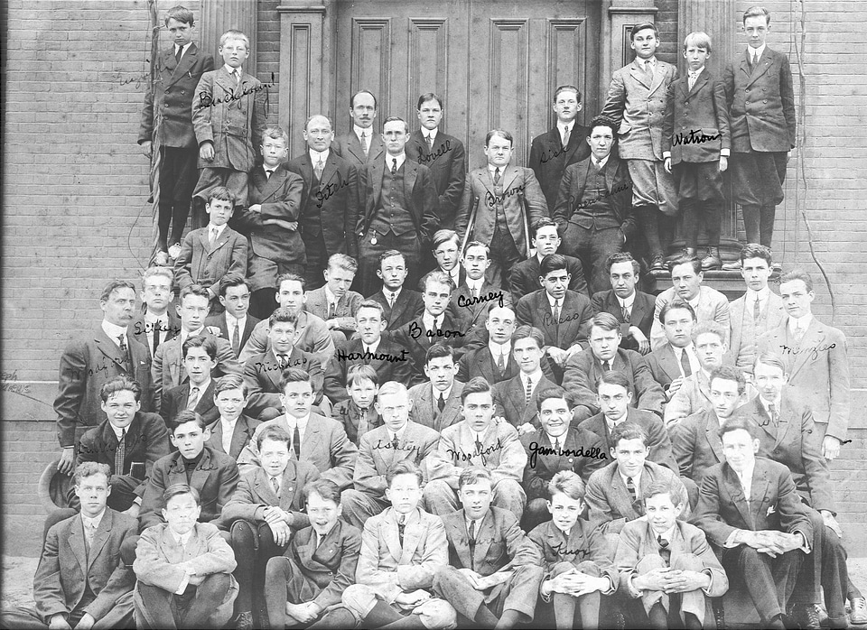 1911 Student Body of the Hopkins School in New Haven, Connecticut