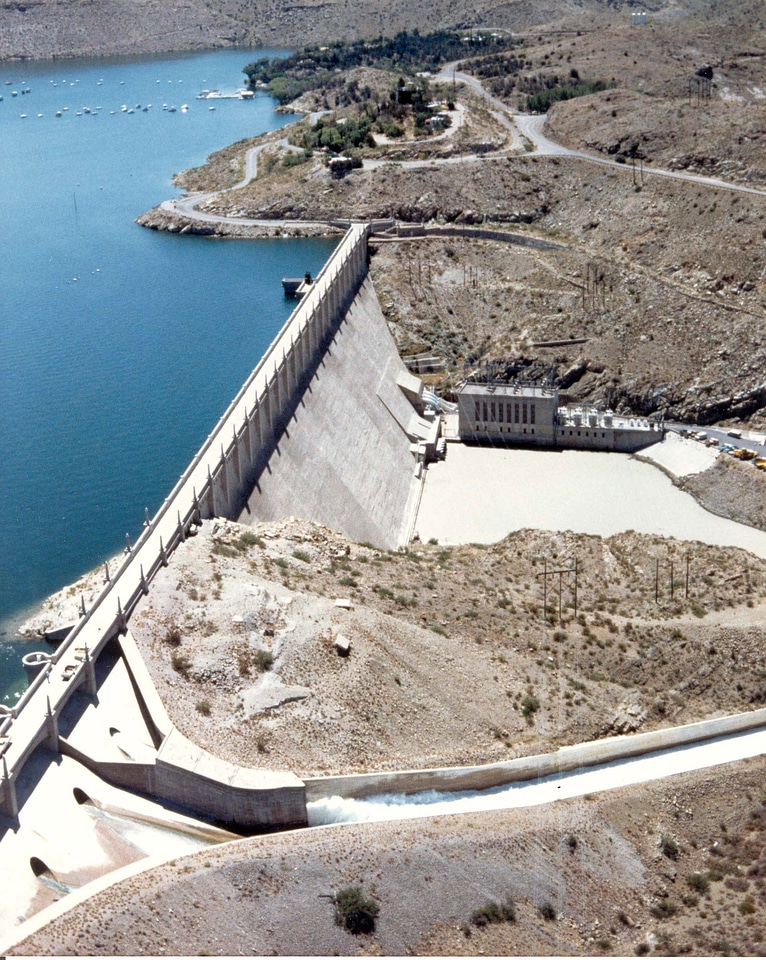 Elephant Butte Dam and Landscape in New Mexico