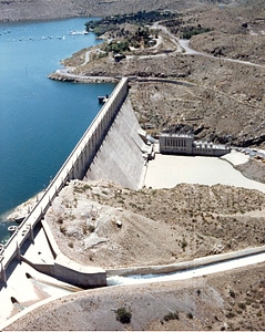 Elephant Butte Dam and Landscape in New Mexico