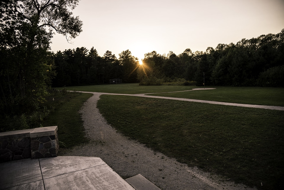 Landscape at Sunset at J.W. Wells State Park, Michigan