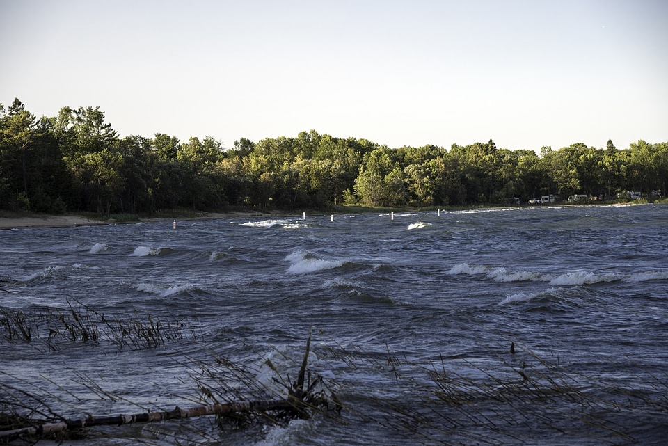 Waves on the Beach at J.W. Wells State Park, Michigan