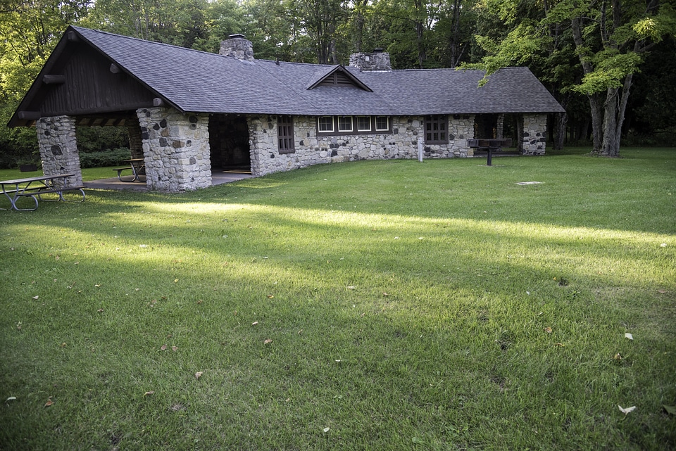 Picnic Shelter at J.W. Wells State Park, Michigan