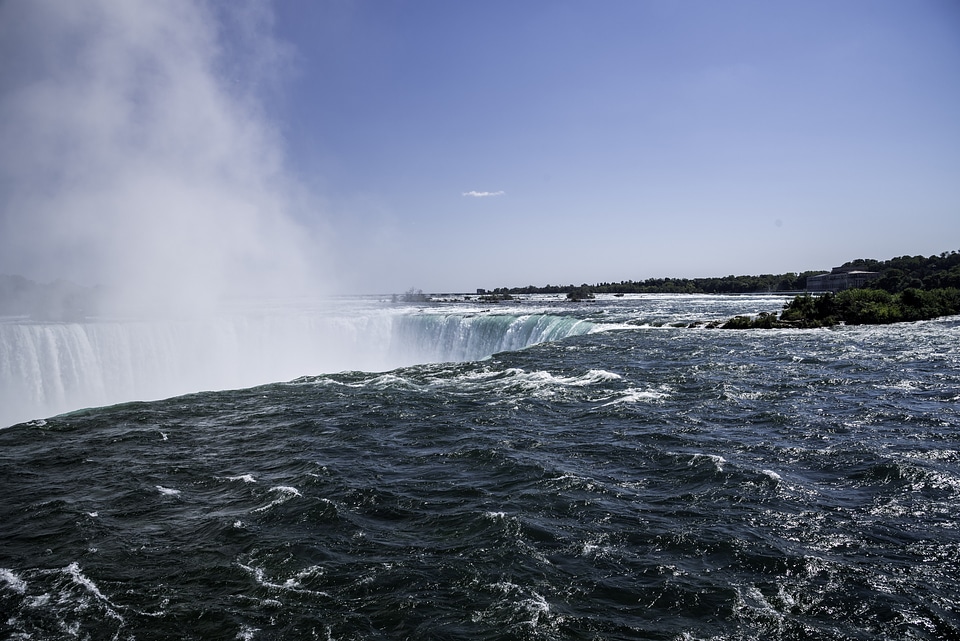Looking across the landscape of Niagara Falls, Ontario, Canada