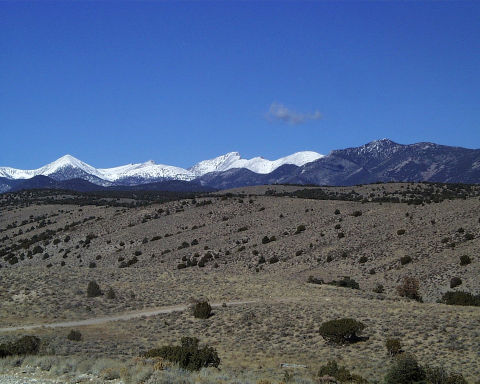 Park from Lexington Road in Great Basin National Park, Nevada